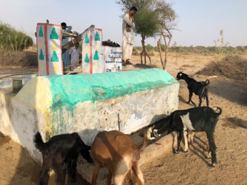 Solar powered water system in Pakistan
